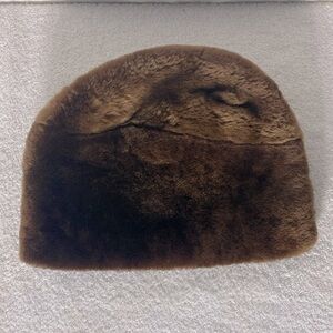 Vintage Brown Faux Fur Warm Autumn Winter Hat